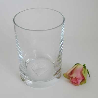 n.a. Zylinder Glas Glasvase Vase Glaszylinder klar H 17cm D 11cm