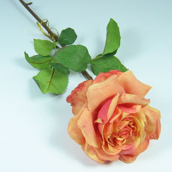 n.a. Rose Premium Dutchess k&uuml;nstlich L50cm D13cm orange