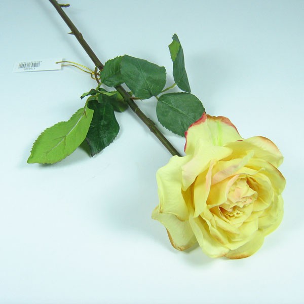 n.a. Rose Premium Dutchess k&uuml;nstlich L50cm D13cm gelb