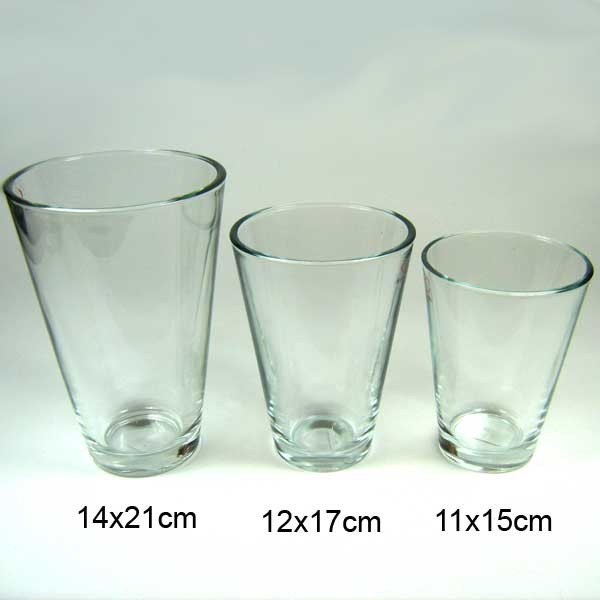 n.a. Vase Glas Glasvase Windlicht Room D11xH15cm