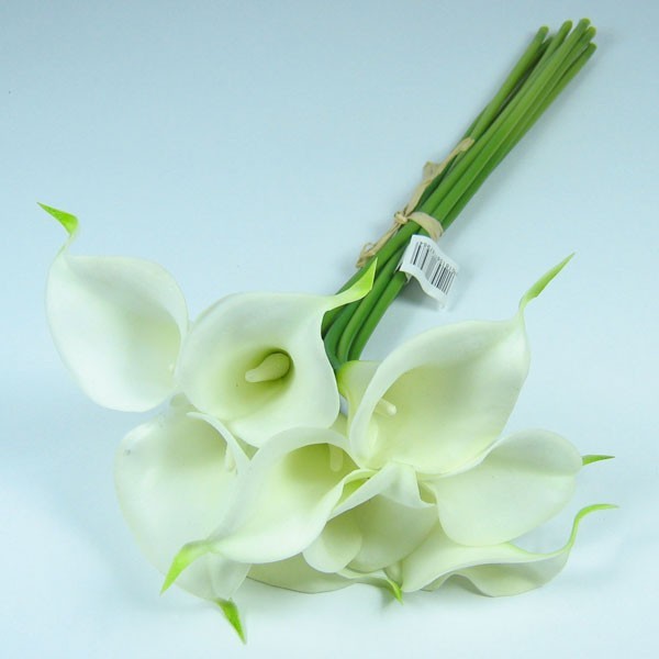n.a. 9 x Calla Real Premium Kunstblumen k&uuml;nstliche Blumen