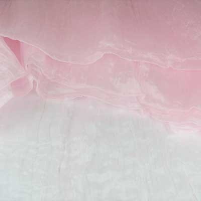 n.a. Dekostoff Organza crash Stoff 3x1,40m rosa gecrashed