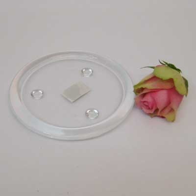 n.a. 1 Glasteller Glasuntersetzer Untersetzer mw d11cm klar