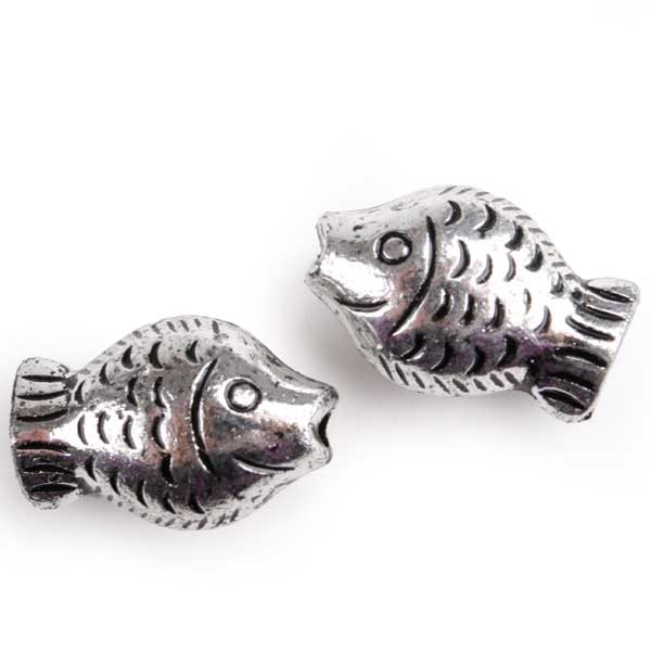 n.a. Streudeko Fische antik silber 2cm 150 St&uuml;ck 200g Tischdeko Kommunion Taufe Geburt
